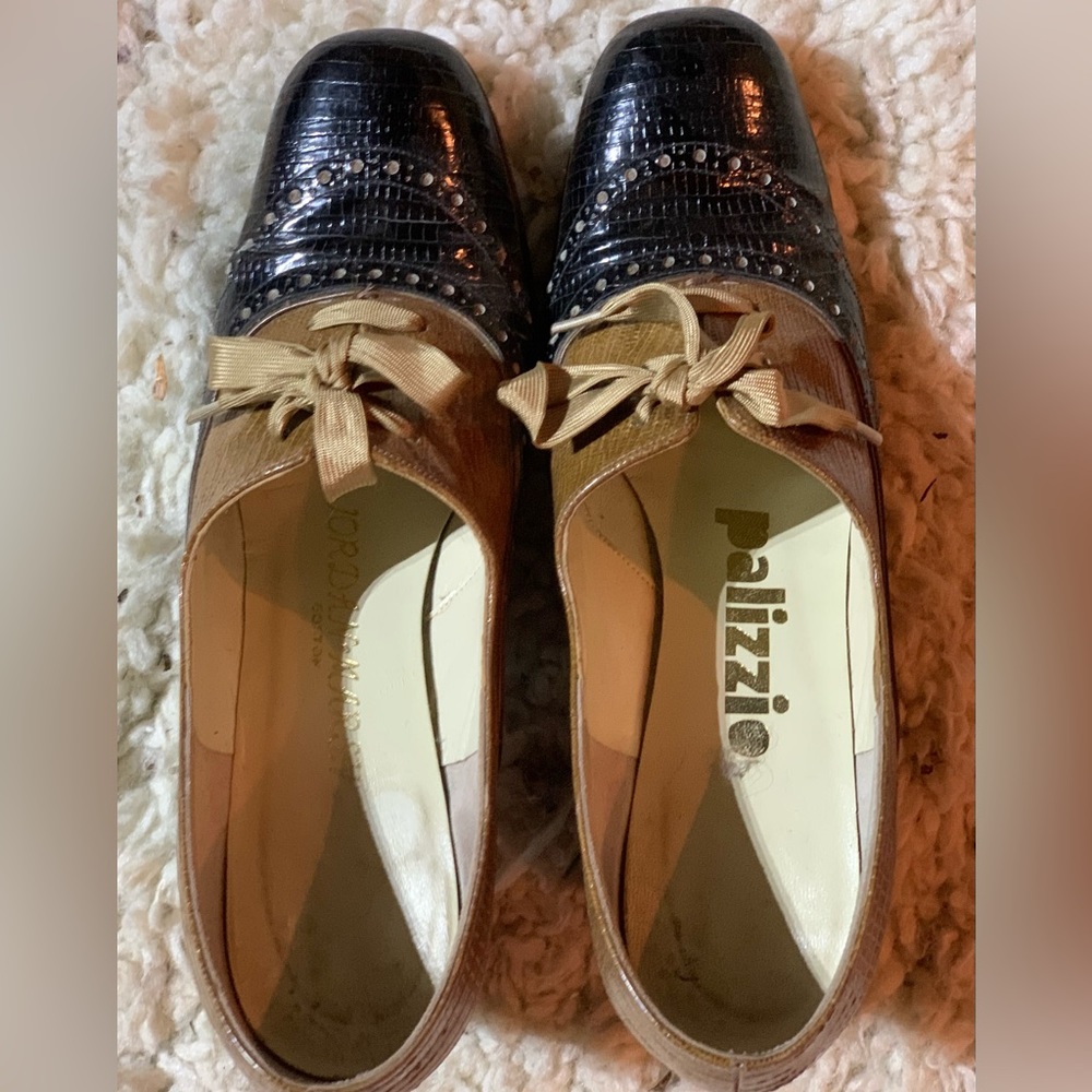 Vintage Pallizio black and brown Size 7